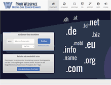 Tablet Screenshot of profi-webspace.com